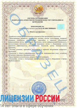 Образец сертификата соответствия (приложение) Керчь Сертификат ISO 27001